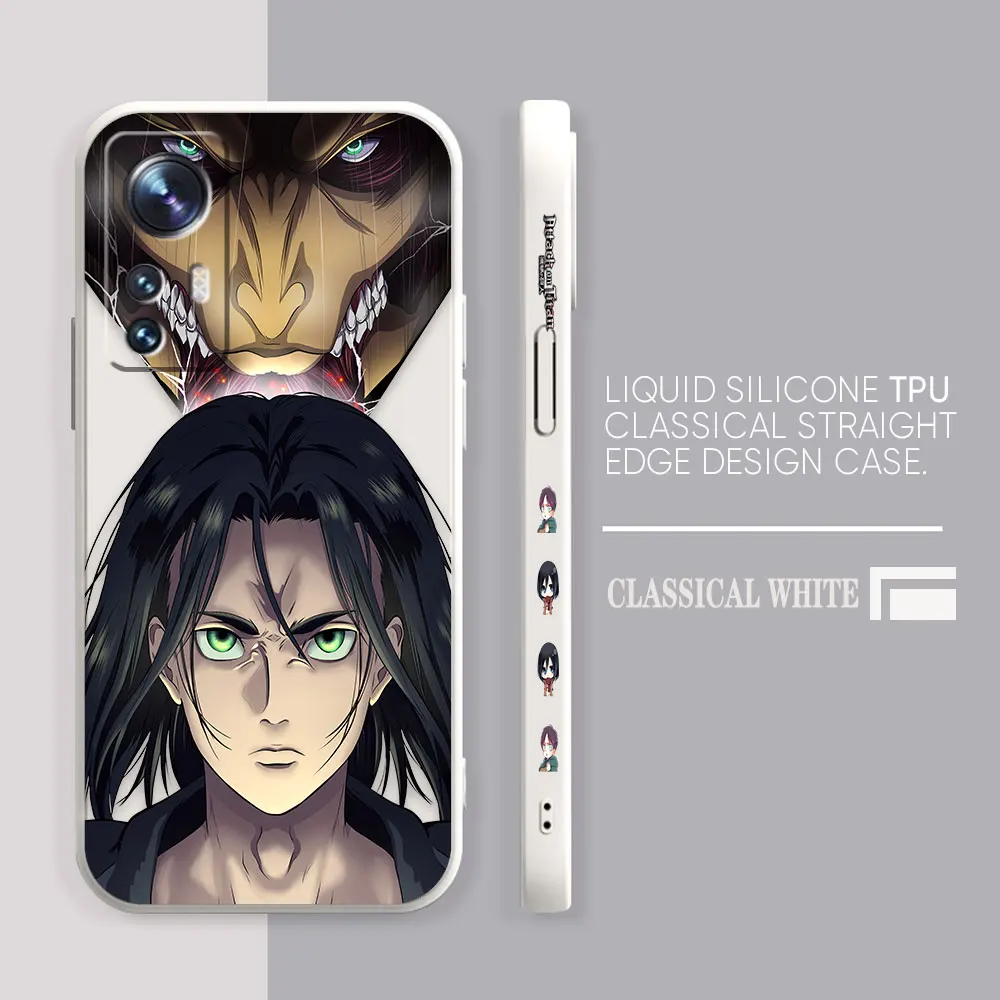 Phone Case For Xiaomi 13 12 12T 12S 11 11T 10 10S 9 Pro Ultra Lite Case Cover Funda Cqoue Shell Capa Anime A-Attack O-On T-Titan