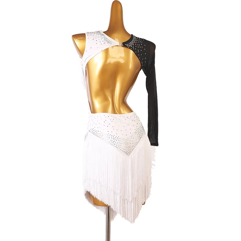 Новая юбка для латиноамериканских танцев соревнований выступлений на заказ