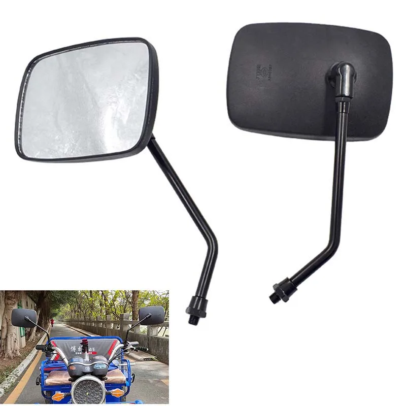 

High Quality Motorcycle Rear View Mirror 8MM 10MM Universal Scooter Side Mirrors Tricycle Mirrors Plastic Modified Accessories