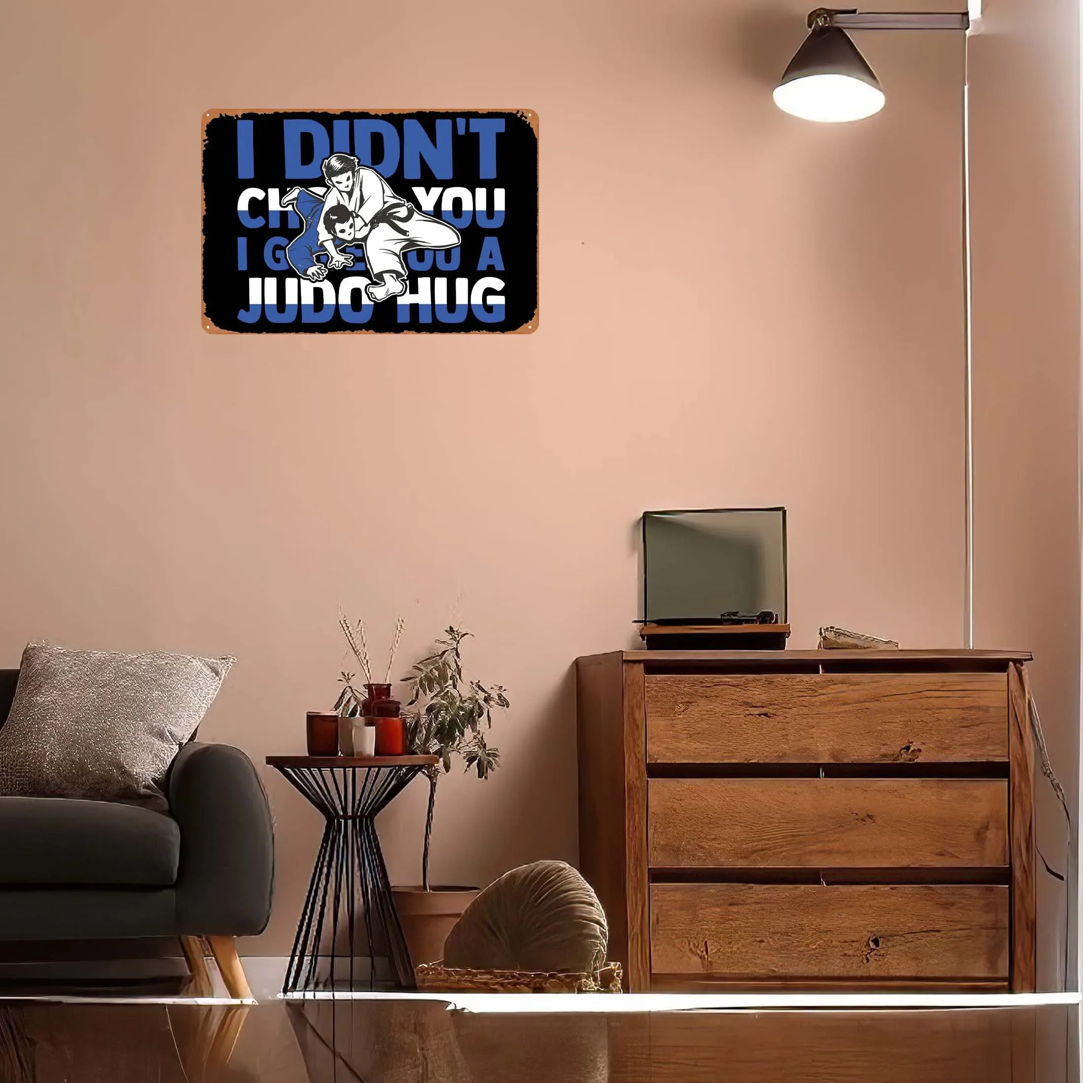 Judo Judoka Judoist знак Спорт Металлический постер украшение для игровой комнаты