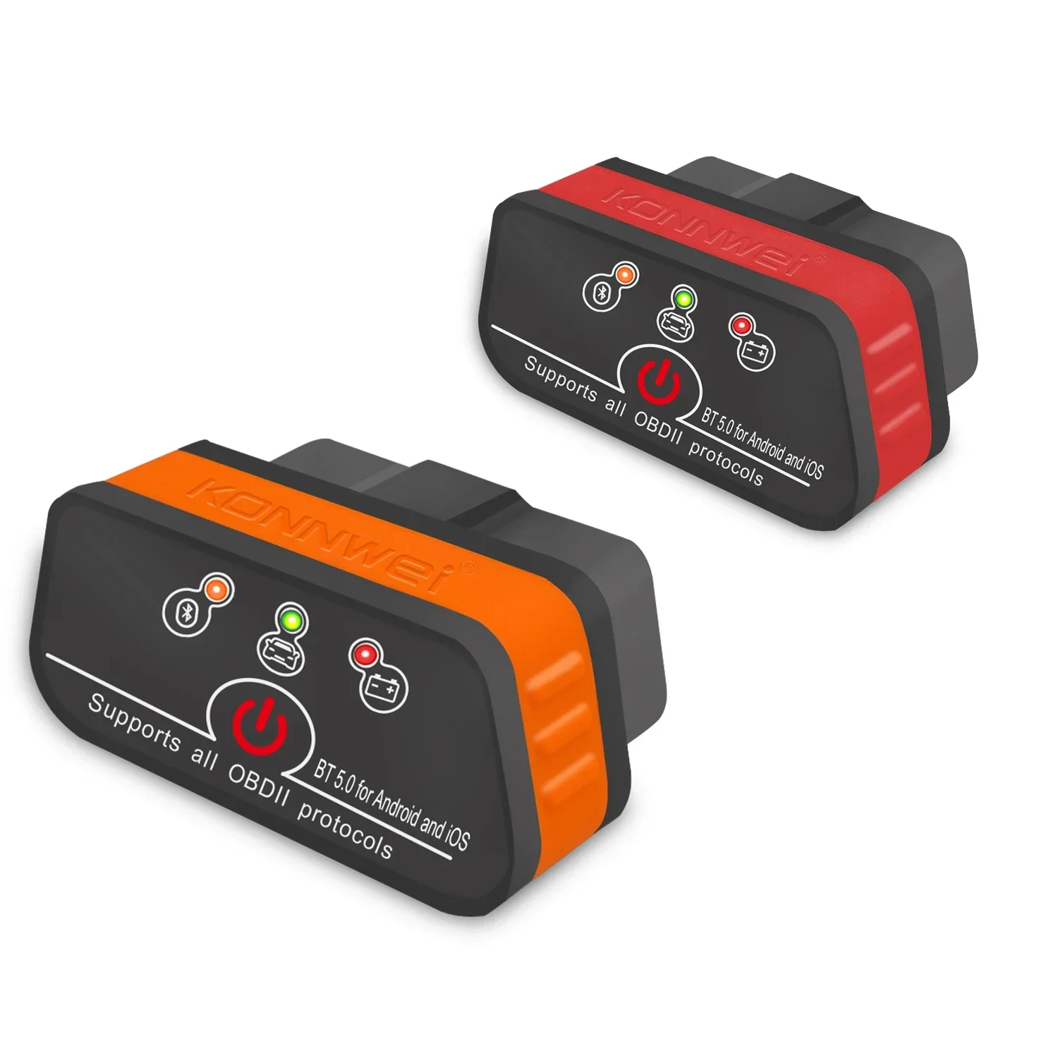 KONNWEI KW901 ELM327 V1.5 Bluetooth 5.0 OBD2 сканер для Android/IOS OBD 2 автомобильный диагностический