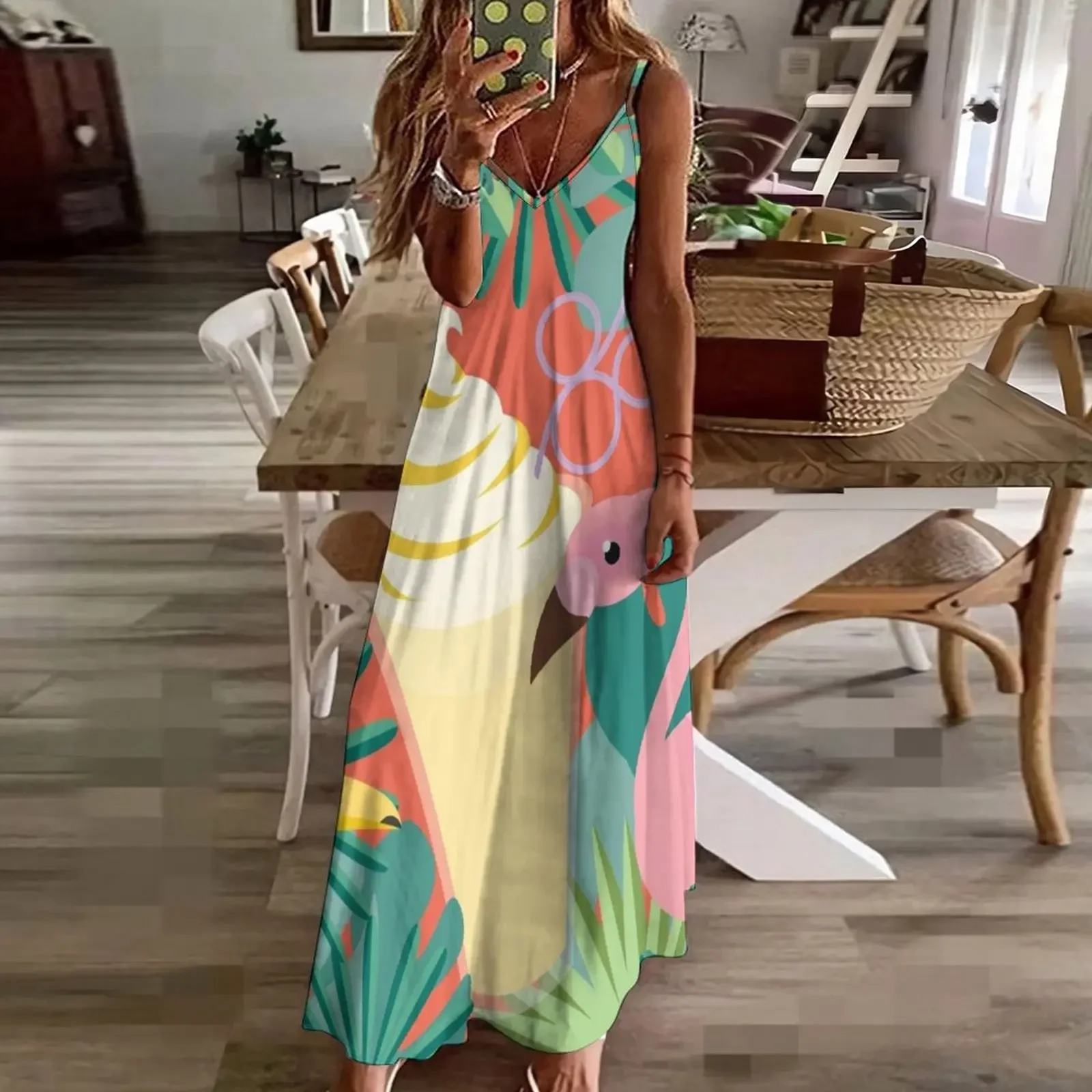 Минималистичное платье без рукавов Dole Whip женская одежда женские платья длинные