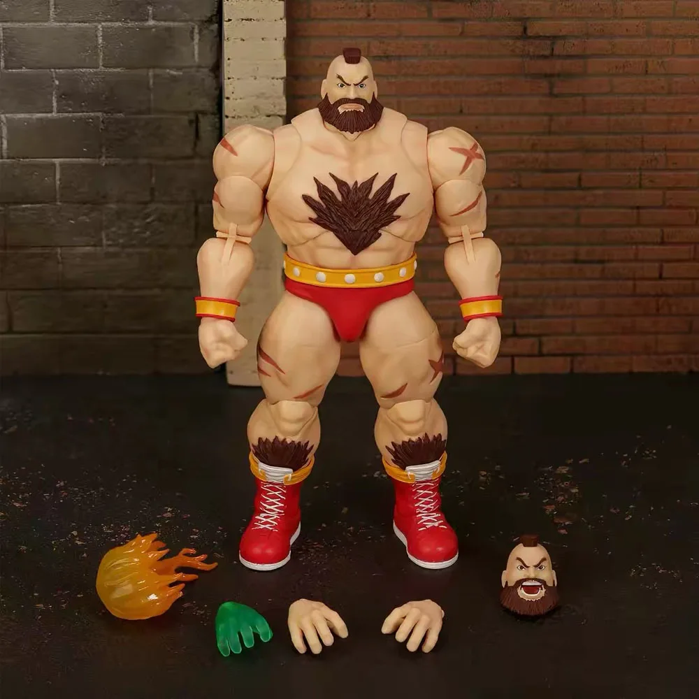 Фото Оригинальная коллекционная фигурка Jada Toys Street Fighter II: Бланка Блю, Т. Хок и Сангирв Зангиэф, масштаб 1/12 №4