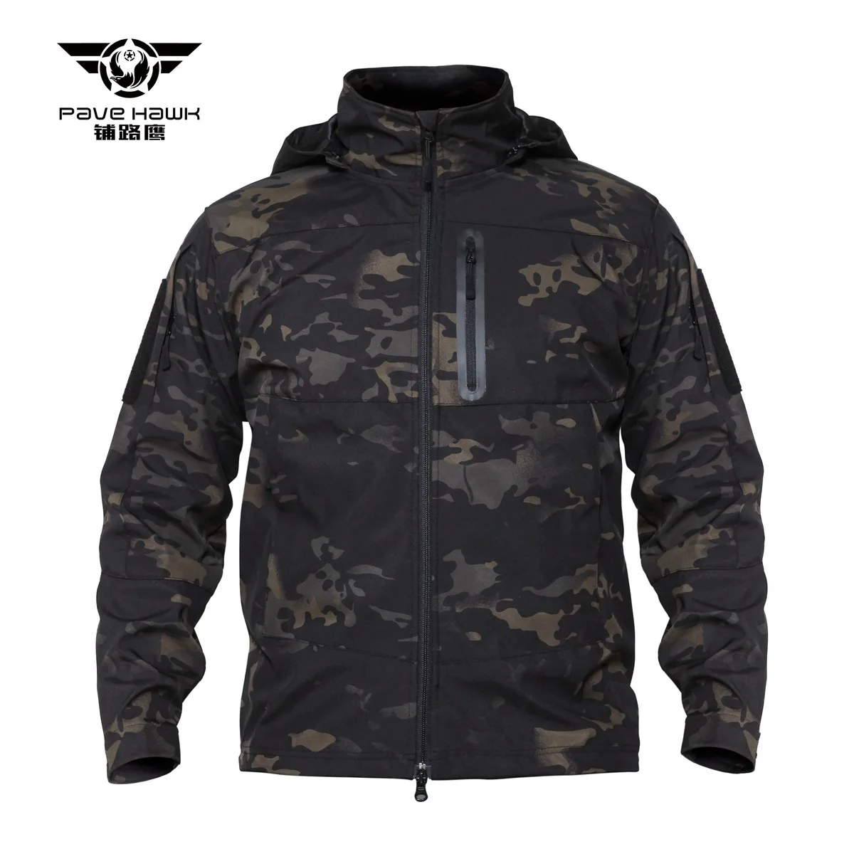 Outdoor 2022 Autumn Winter Camping Scratch Resistant Tactical Soft Shell Windbreaker Charge Jacket Hidden Front Soft Shell Coat