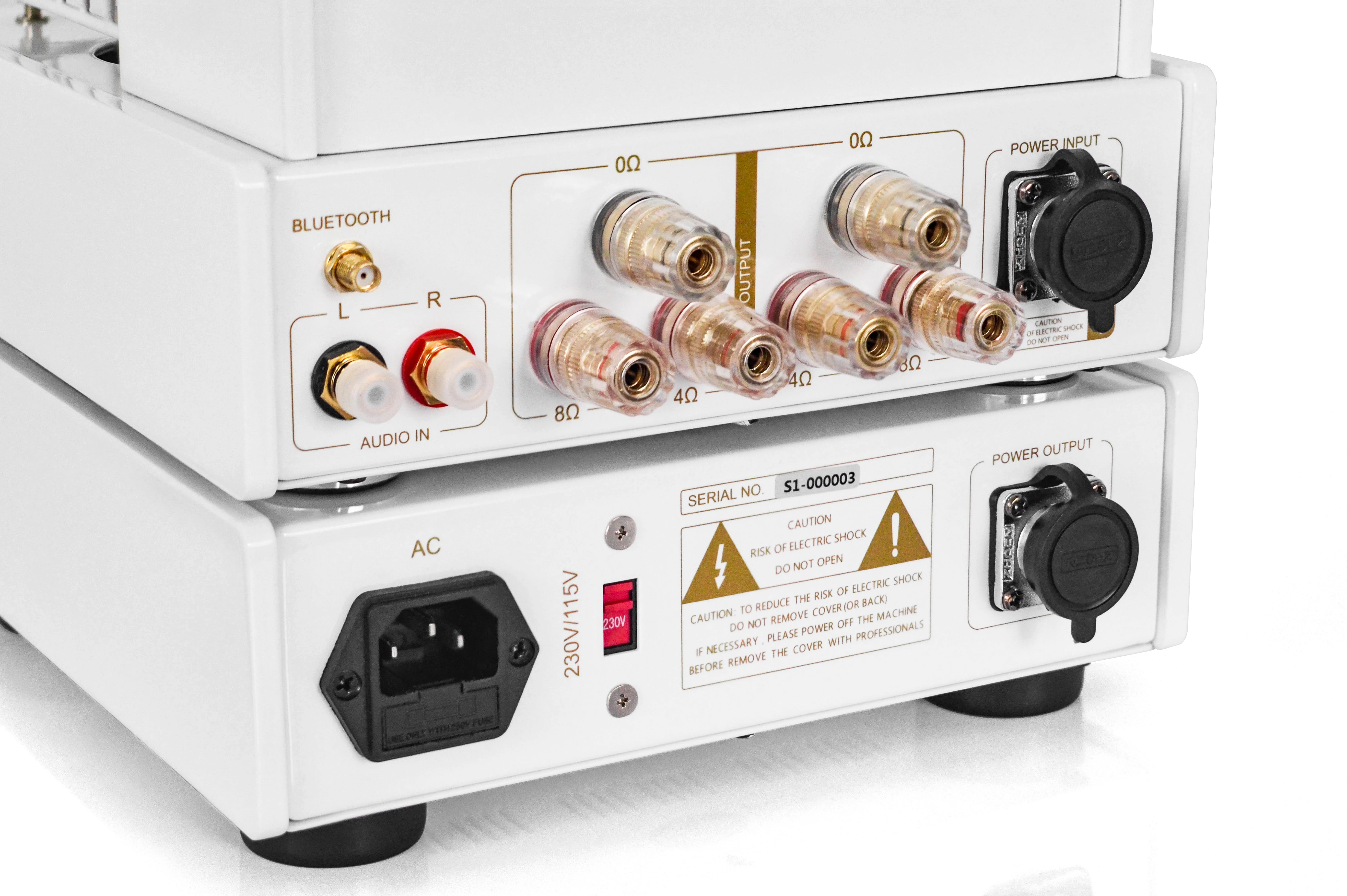 Фото Ламповый усилитель Audiomel, цвет латте-коричневый, модный дизайн, Bluetooth, вход RCA, переключатель 115В/230В, вакуумные лампы 6550/KT88 6N3/6H3 №3