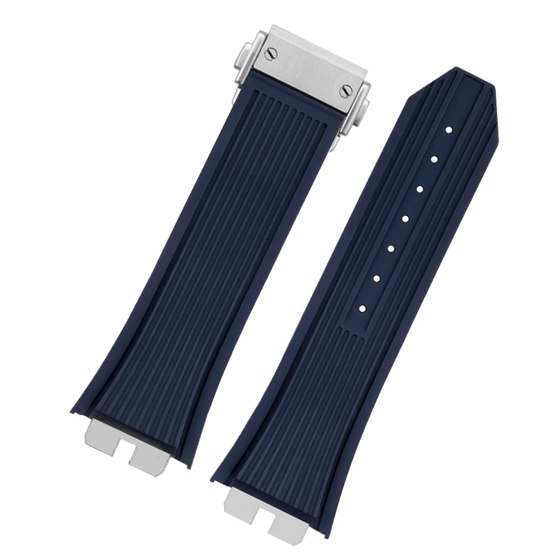 Ремешок резиновый для часов быстросъемный водонепроницаемый браслет HUBLOT