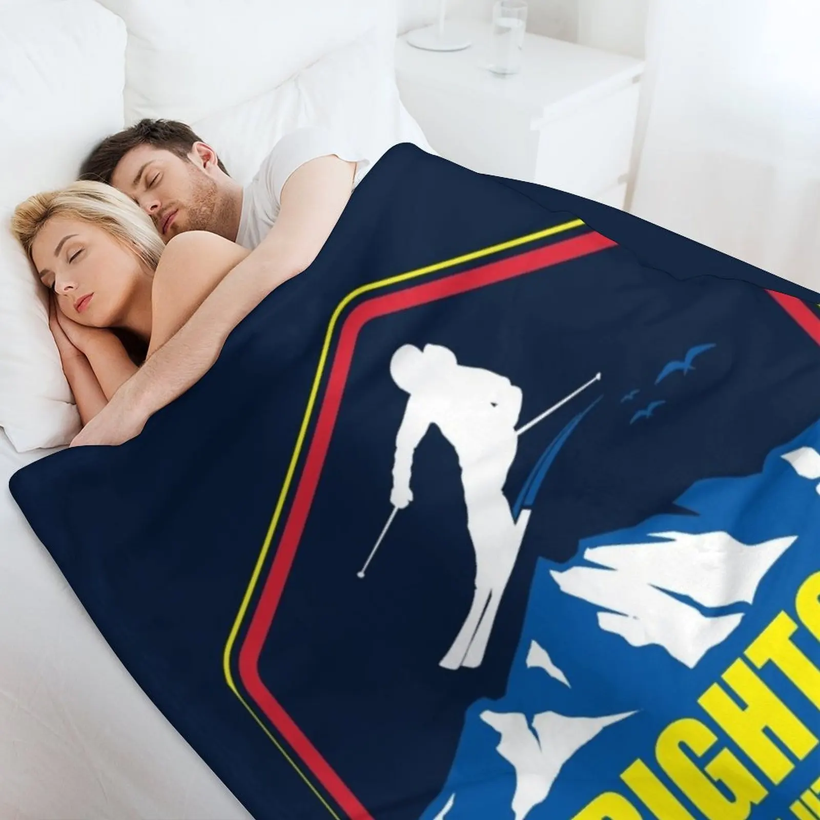 Брайтон Юта Лыжный курорт Лыжное одеяло Роскошные плюшевые мягкие летние одеяла