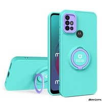 High Quality Protective Phone Case For Motorola Moto G10 G20 G30 E7i Power Car Magnetic With Ring Stand Soft Silicone Cover