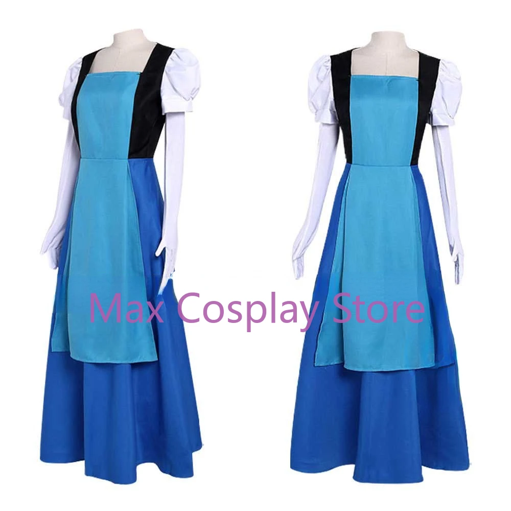 Max Cos аниме косплей костюм платье женское сапфировое синее для ролевых игр