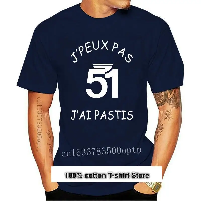 Новая футболка с персональным принтом Pas Jai Pastis 51 gift Maillot T shirt K008