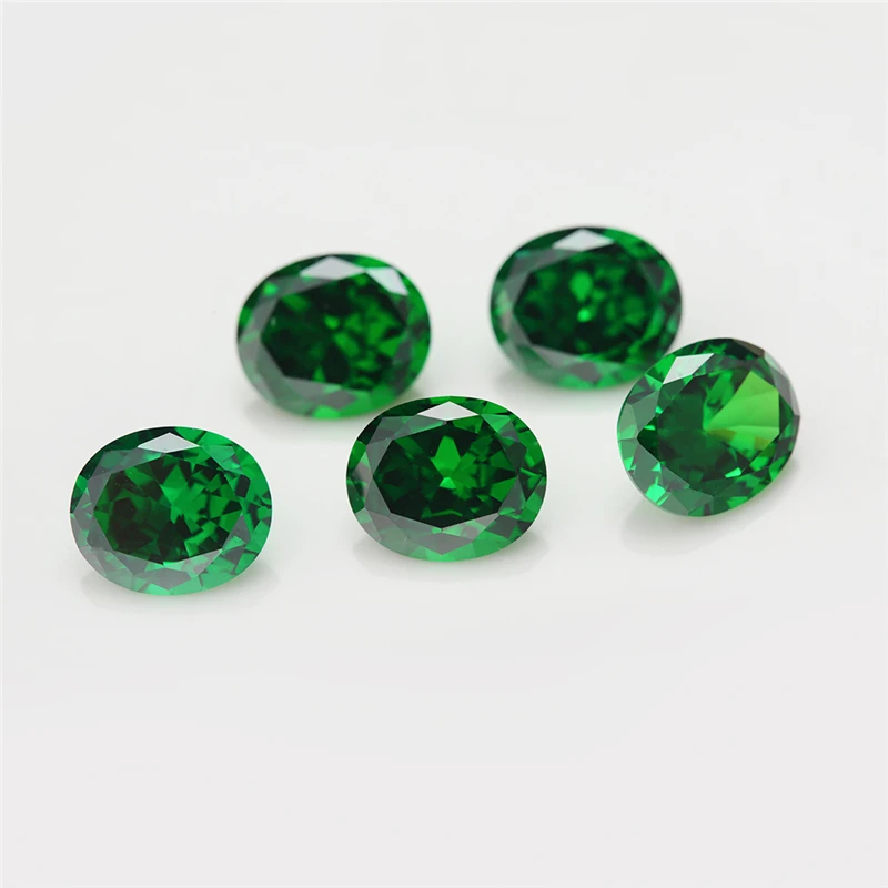 Фото Размер 2x3mm ~ 10x14mm овальной формы свободный циркониевый куб камень 5A CZ камни зеленый морской синий кофе Танзанит, цветное родолит №2