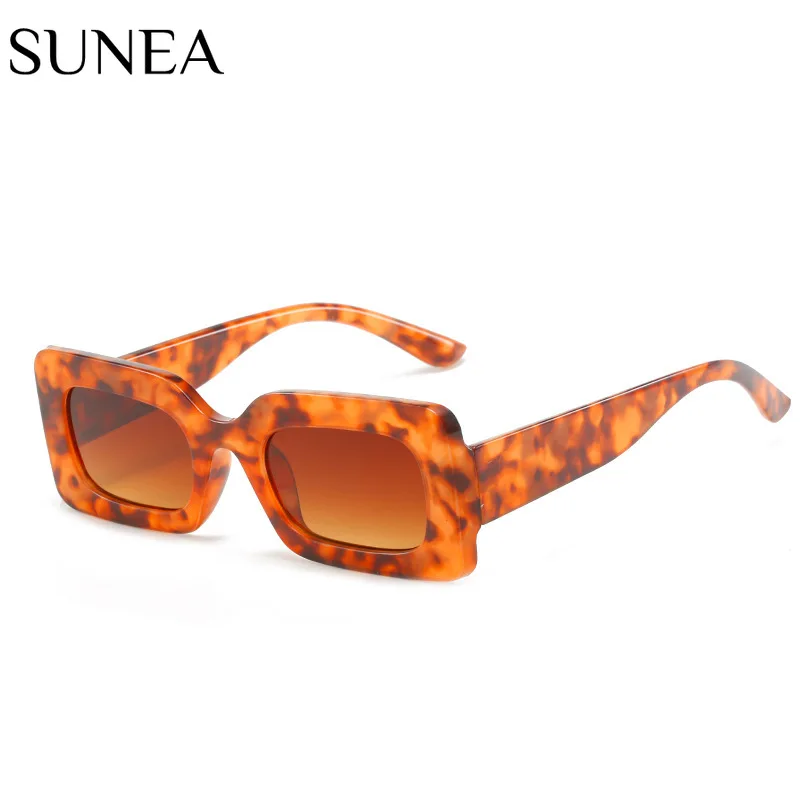 

Rectangle Sunglasses Fashion Sun Glasses Women Small Leopard Frame Sunglass Black Shades Female Luxry Brand UV400 Eyewear