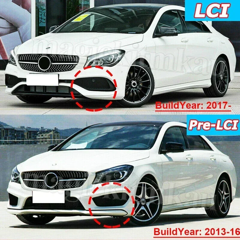 Пара прозрачных крышек для передних фар Mercedes Benz W117 CLA250 2013-2016