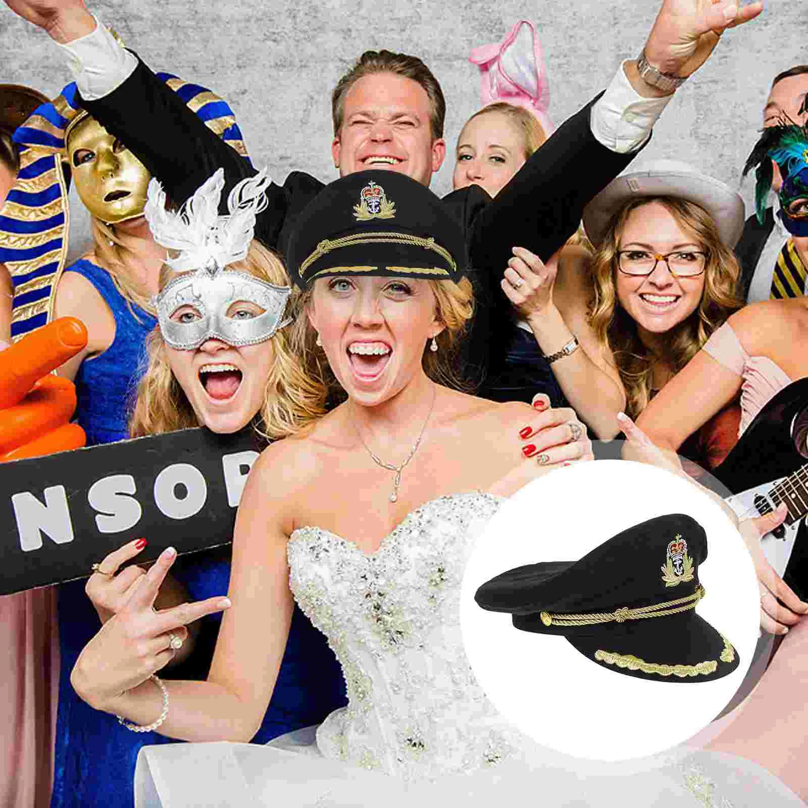 

Boating Accessories Captain Cap Male Gift Captain Hat Men Gifts Adults Embroidered Party Hat Summer Marine Hat