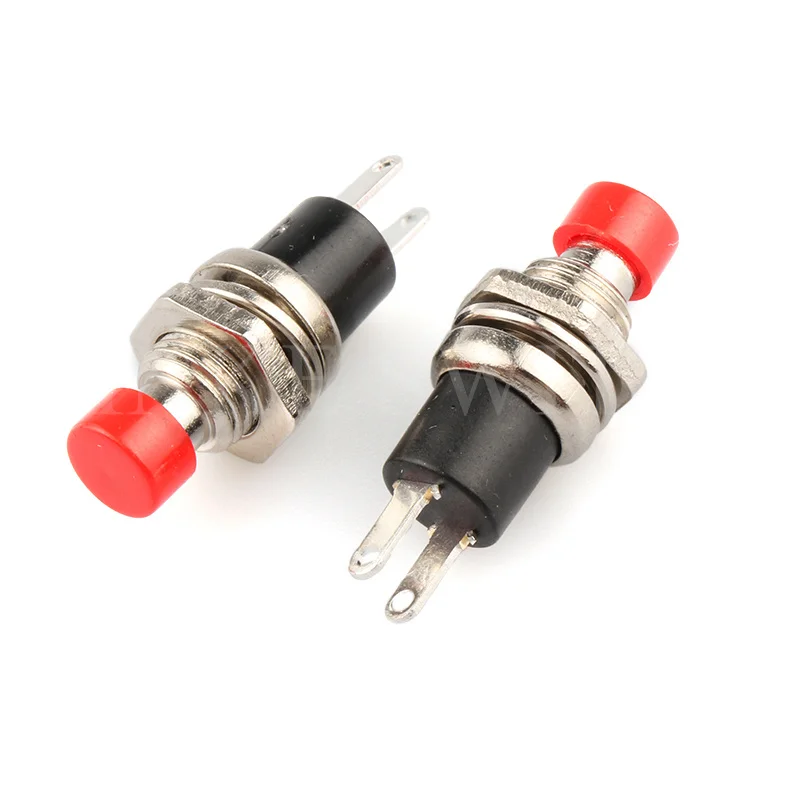 6 шт. PBS-110 7 мм мгновенный кнопочный переключатель нажмите сброса вкл. выкл.