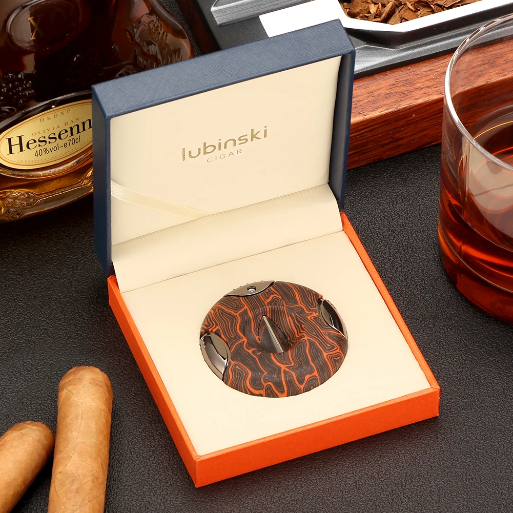 LUBINSKI круглый G10 резак для сигар металлический роскошный портативный инструмент