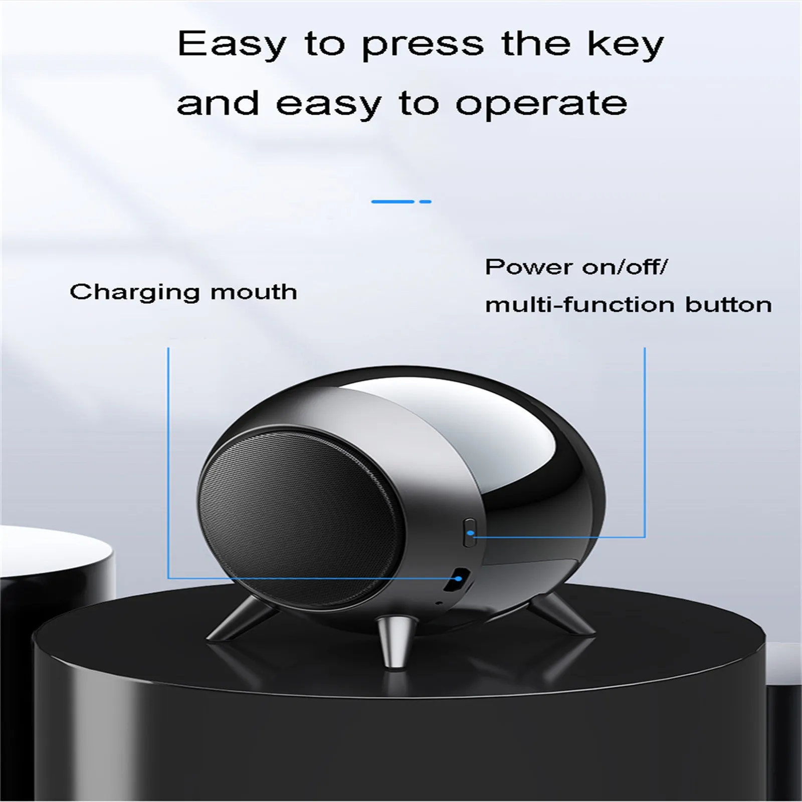 Беспроводная Bluetooth-колонка мини-сабвуфер для дома и улицы Портативная колонка с