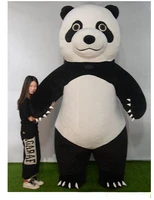 cartoon doll costume inflatable panda mascot short plush walking animation costume mascot inflatable costume performance props