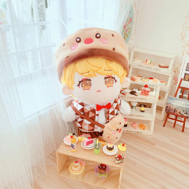 

20CM Yellow hair dolls Cute bodysuit Dress Clothing suit for EXO Doll Handmade Doll Clothes DollS Accessories Gift clothes