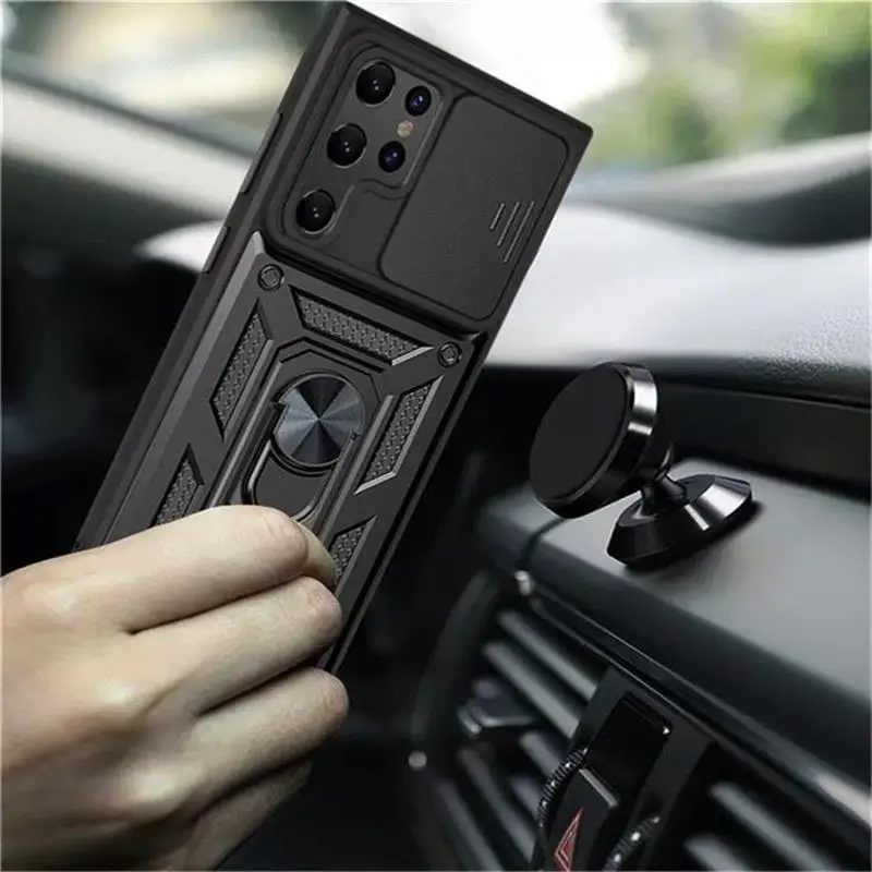 

S22 ultra Shockproof Case For Samsung Galaxy S22 Ultra 5G Magnetic Bracket Camera Lens Cover For Galaxy S22 Plus Accessories