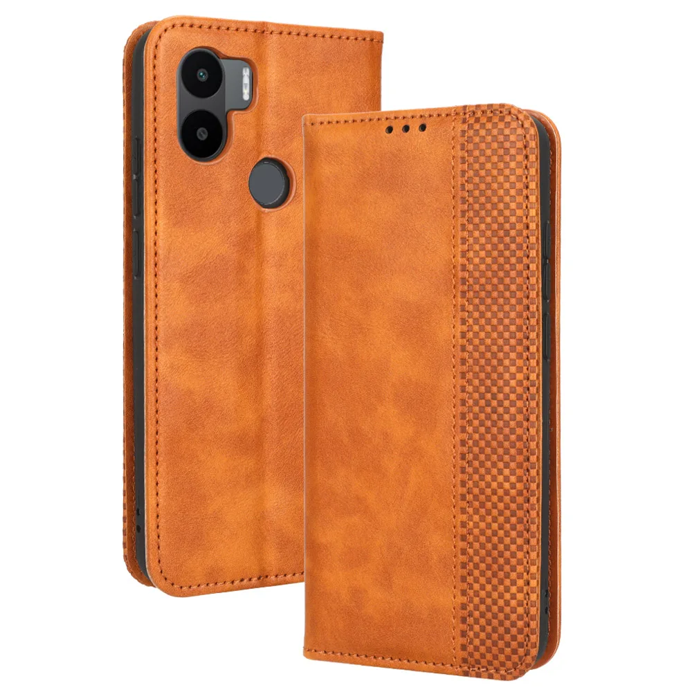 

Redmi A1+ Flip Case Retro Leather Wallet Book Magnetic Auto Closed Full Cover For XIAOMI Redmi A1 PLUS A 1+ A1PLUS Phone Bags