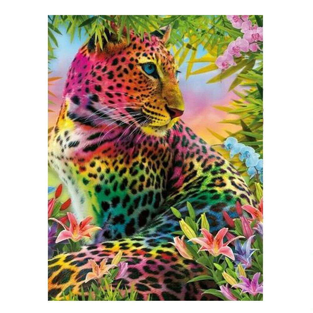 

CSOUY Diy Diamond Embroidery Cartoon Beauty Tigers Diamond Mosaic Drawing Full Square Round Drill Diamond Painting Cross Stitch