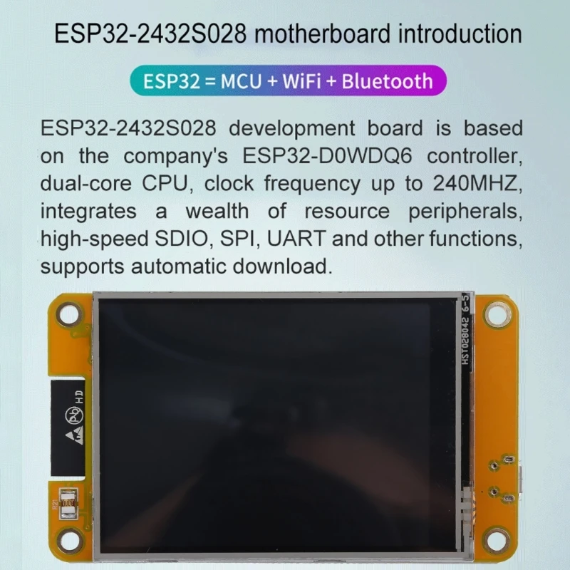 Плата разработки ESP32 MCU + Wi-Fi Bluetooth-совместимый интеллектуальный дисплей 3 в 1