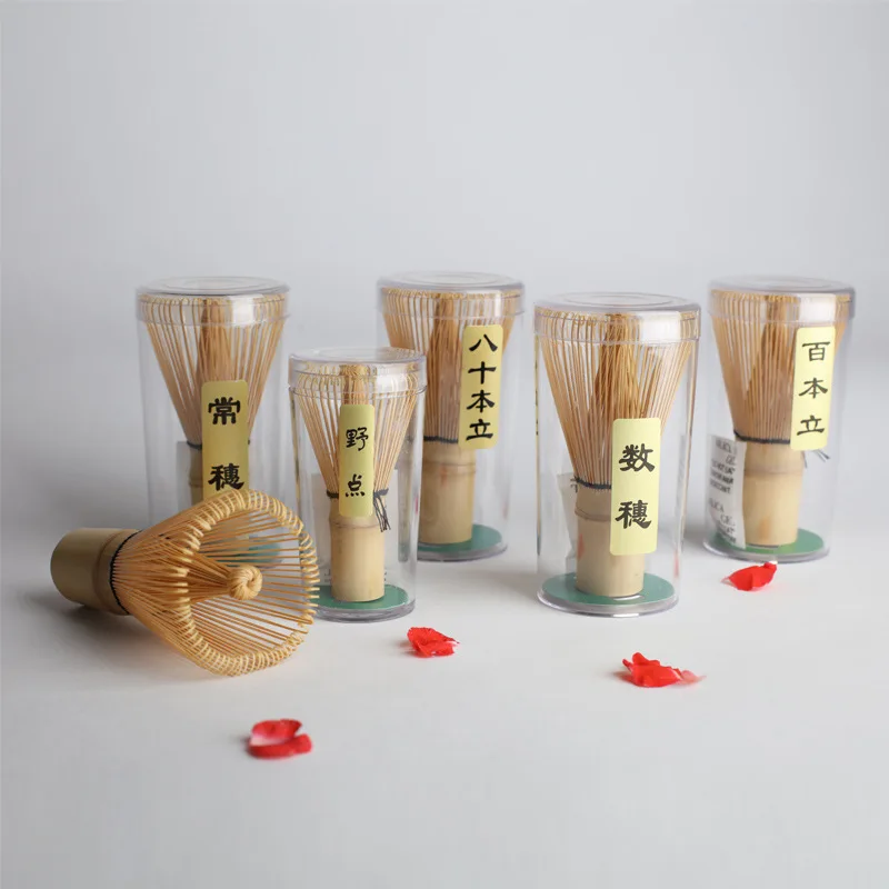 

Bamboo Tea Whisk Matcha Point Green Tea Powder Appliance Matching Tool Tea Whisk Bamboo Durable Accessories XH8Z