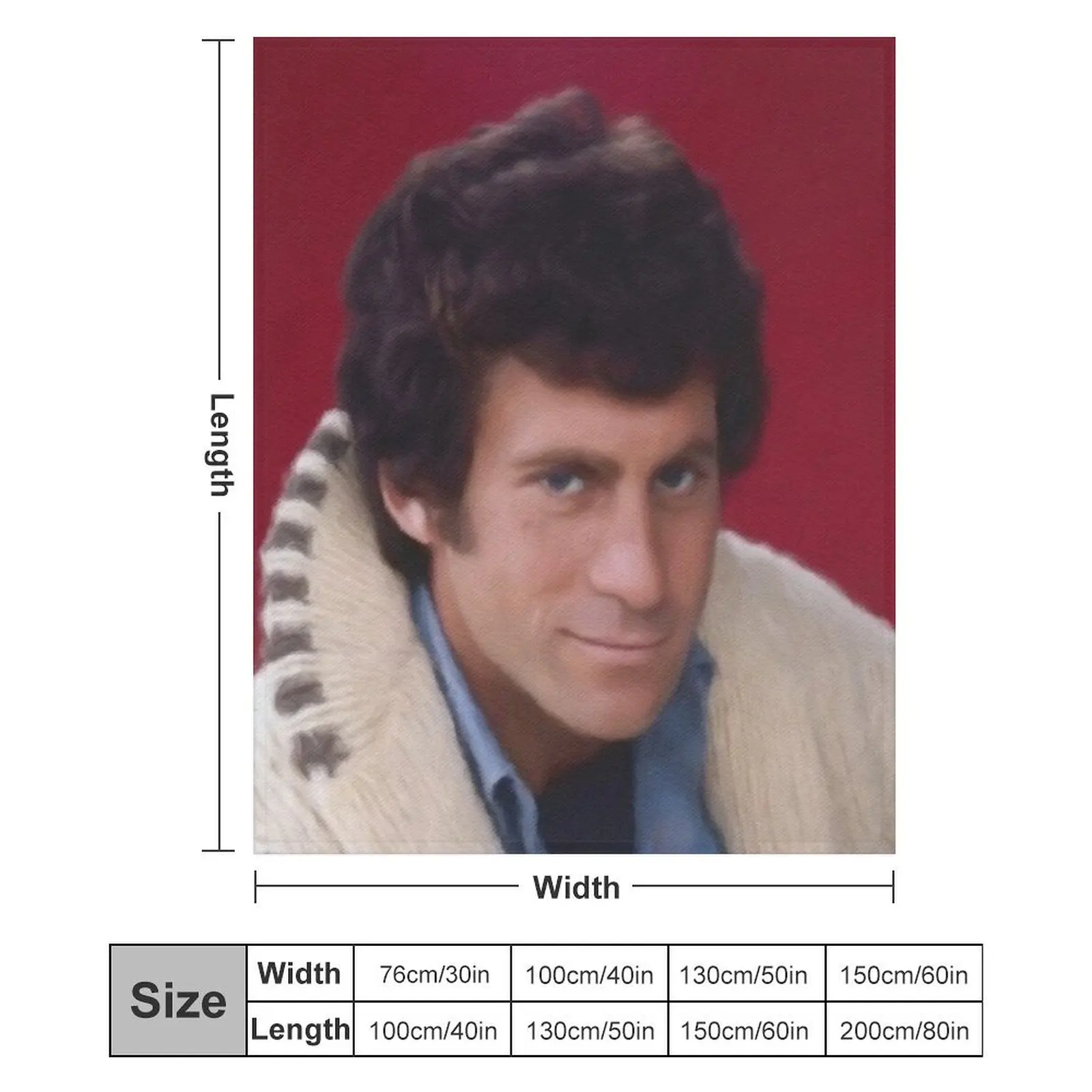 Paul Michael Glaser одеяло с актером для дивана очень большое роскошные дизайнерские