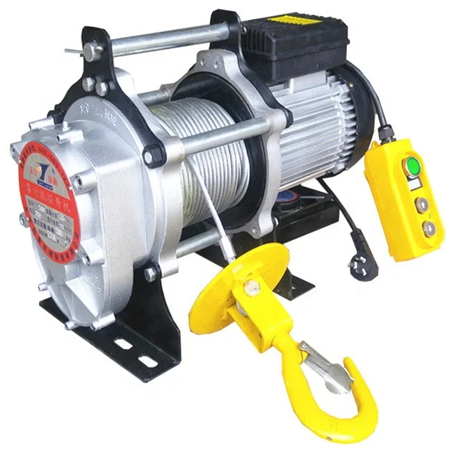 mini electric wire rope winch for construction