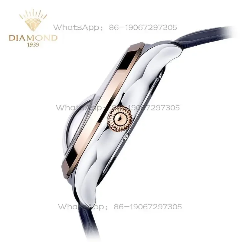 Фото Мужские механические часы Shanghai Diamond с трехмерным турбийоном: легкая роскошь, модный тренд, высококлассный стиль. №4