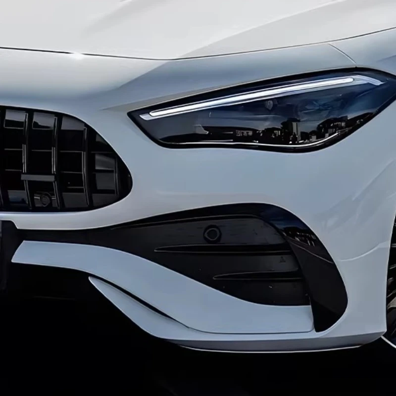 Фото Глянцевый черный передний сплиттер для Mercedes-Benz CLE53 CLE260 CLE300 Coupe 2024-2026, модифицированная передняя накладка на бампер №3