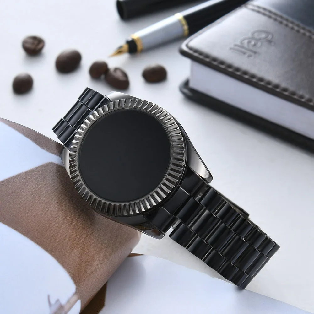 Часы наручные мужские кварцевые Светодиодные модные повседневные цифровые