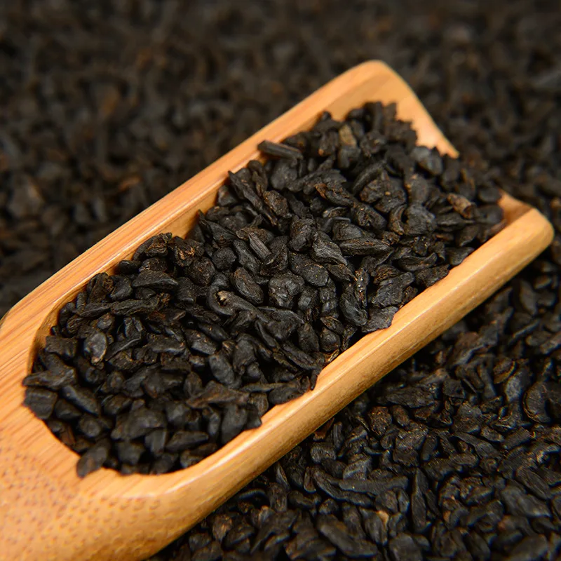 

China Top Tea Fossil Golden Sand Broken Silver Yunnan Puer Tea Menghai Ripe Tea Loose Tea Glutinous Fragrant Old Tea Head 500g
