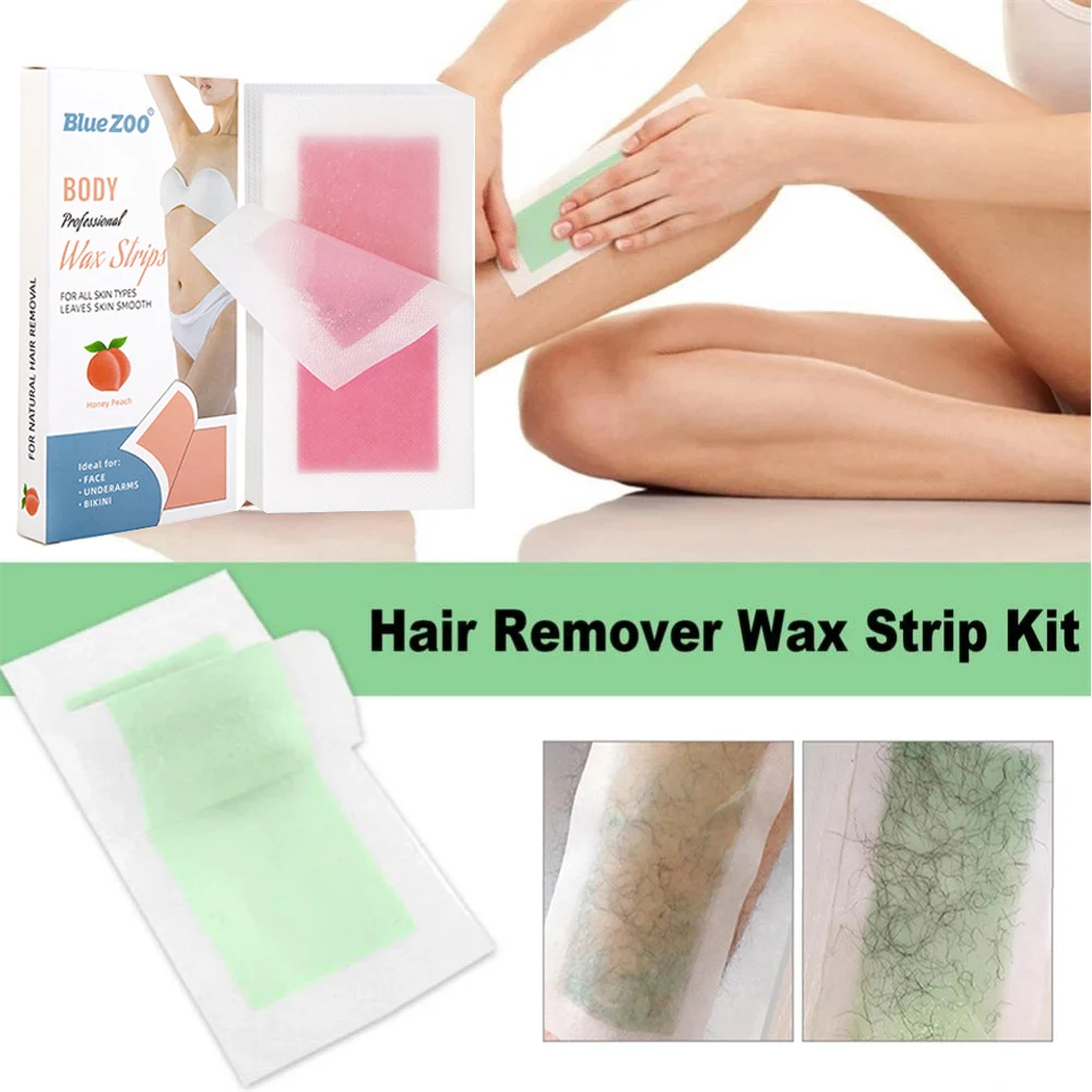 

20pcs Hair Removal Wax Strips Roll Underarm Wax Strip Paper Waxing Wipe Sticker Beauty Tool For Face Body Leg Arm Hair Removal