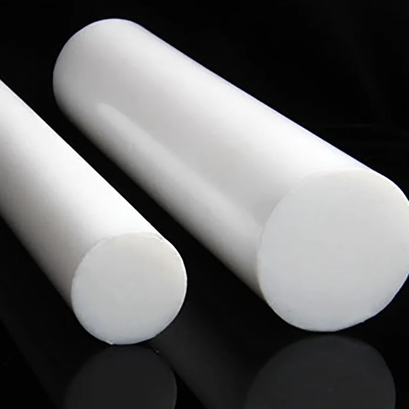 

dia 20 to 50mm customize White polytetrafluoroethylene bar environment-friendly non-toxic DIY PTFE plastic rod/PTFE bar