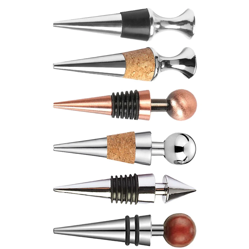 

6 шт. простой стиль, красная пробка, практичная фоторозетка для дома, бара, ресторана (смешанный стиль и цвет)