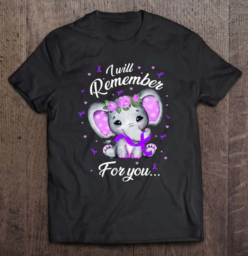 

Я запомню для вас, Милая футболка с альцгеймерским слоном, Мужская одежда, футболка большого размера, Мужская одежда, мужские рубашки