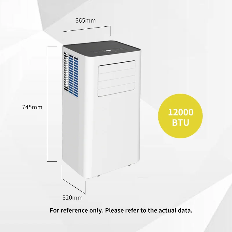 Портативный кондиционер 9000 BTU с низким уровнем шума, энергосберегающий, для охлаждения и обогрева, на колесах, для гостиной (art.: 3920dbbdabfff) - 3920dbbdabfff