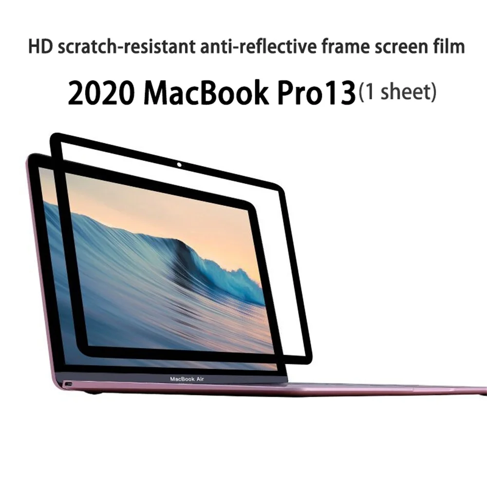 

Bubble Free LCD apple macbook Screen Protector with Frame for 2020 MacBook Air 13" film Retina Display A1932 A2179
