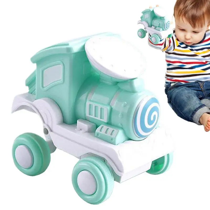 

Поезд для мальчиков, вращающийся на 360 градусов машинка-поезд, игрушка, самосвал, трюки, Электронная Водонепроницаемая игрушка Монтессори, с...