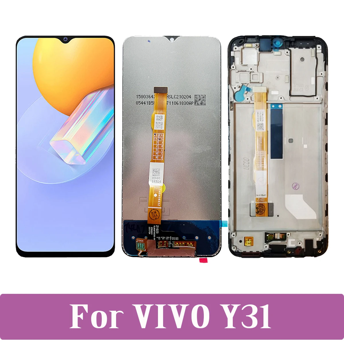 Оригинальный ЖК-дисплей 6,58 дюйма для VIVO Y31 V2036 для замены ЖК-дисплея VivoY31
