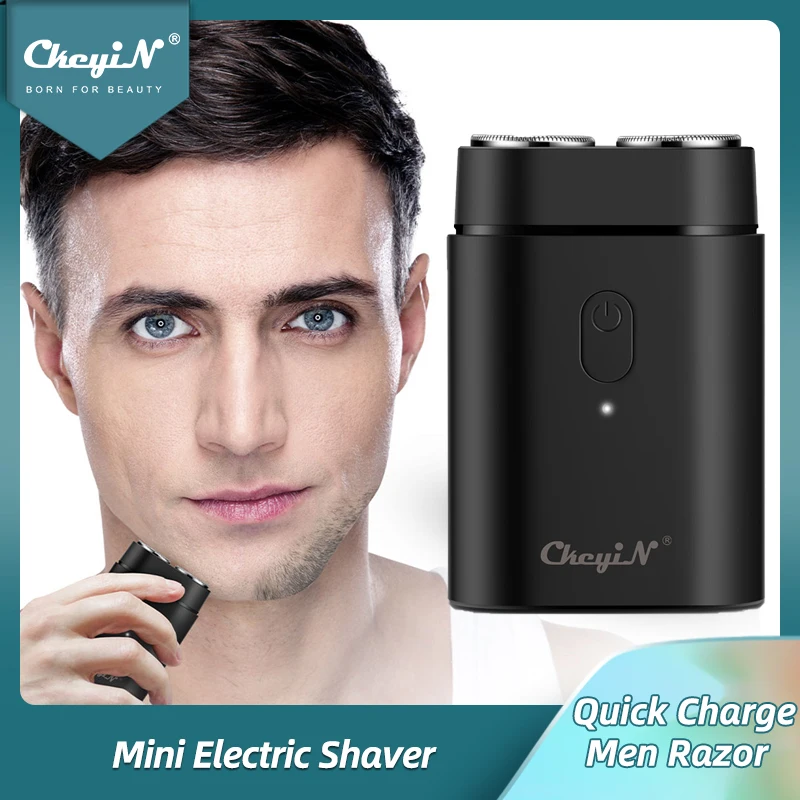 

CkeyiN мини электробритва для мужчин Быстрая зарядка триммер для бороды мощная Независимая плавающая бритва с низким уровнем шума моющаяся ре...