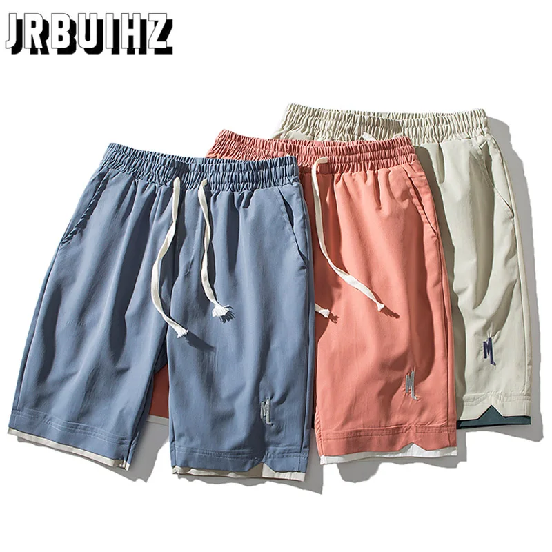 

Size M-4XL High Quality Elastic Waist Shorts Men Fashion Bottoms Drawstring Jogger Shorts Casual Summer Male 2022 New Arrive