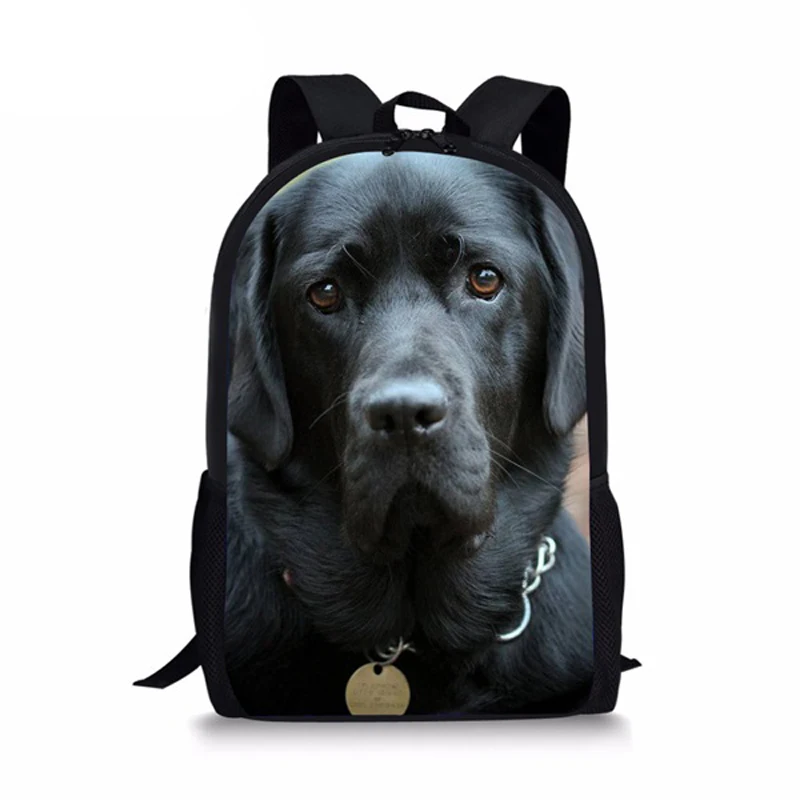 Детский рюкзак для книг, школьные ранцы для мальчиков и девочек, повседневные школьные сумки с милым рисунком собаки Лабрадора, детский рюк...