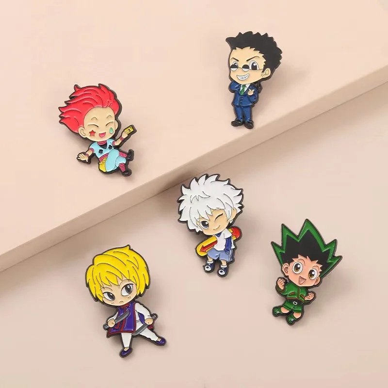 Эмалированная булавка HUNTERxHUNTER на заказ для лацканов Курапика леорио хиока значок