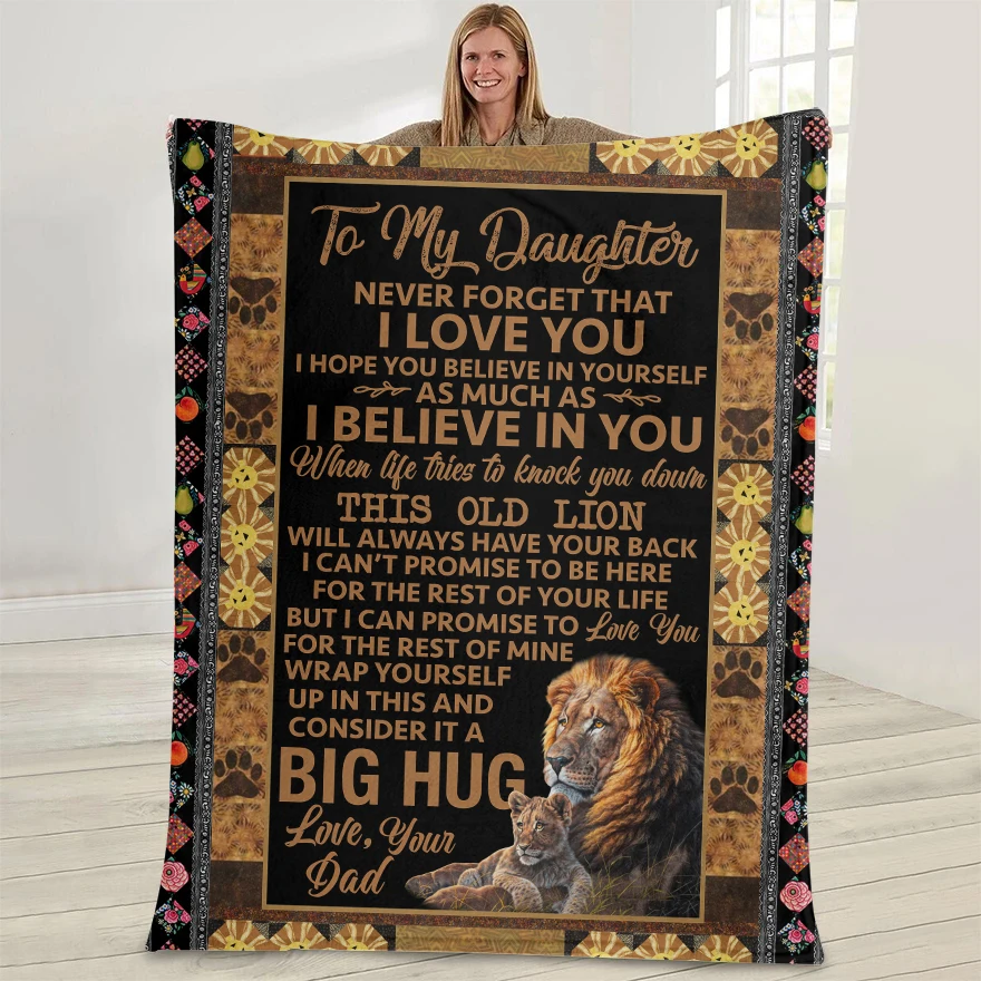 

Зимнее удобное теплое одеяло с надписью моей дочери, легкое одеяло для путешествий