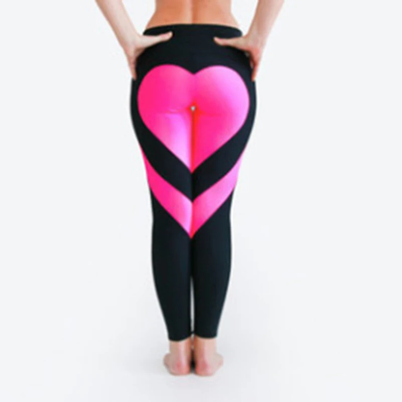 2023 Autumn New Women 3D Pattern Heart Lovely Leggings Sweat Pants Slim Elasticity Leggings Fitness Workout Trousers 7 Colors