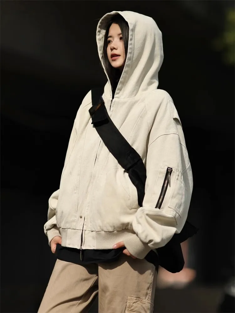 Американская винтажная куртка с капюшоном Heavy Mountain Carving мужская и женская