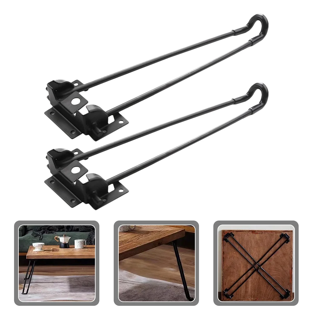 

Legs Table Desk Folding Furniture Leg Foldable Metal Computer Bed Replacement Diyiron Replaceable Lap Coffee Stands Non Laptop